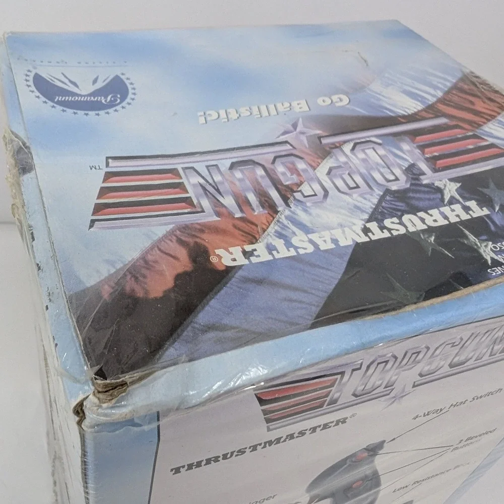 Thrustmaster Top Gun Official vintage 1996 Flight Stick Joystick for PC Unopened
